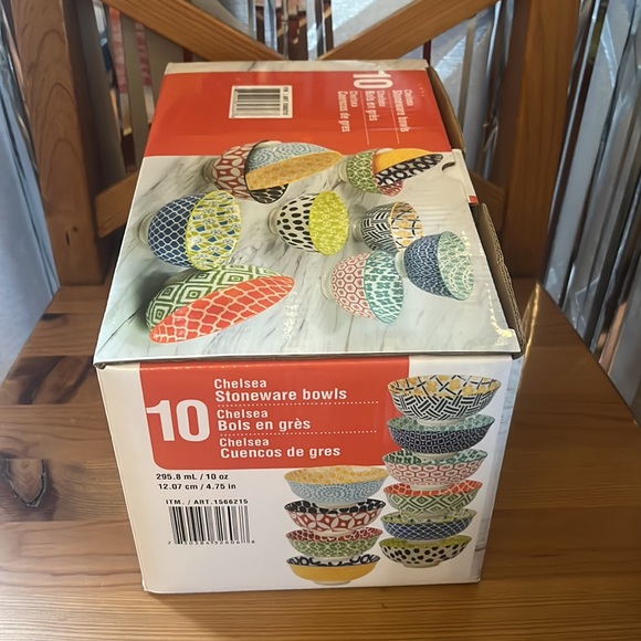 Certified International Corporation Chelsea Bowl Set 10-Piece Stoneware Ceramic - Picture 5 of 8